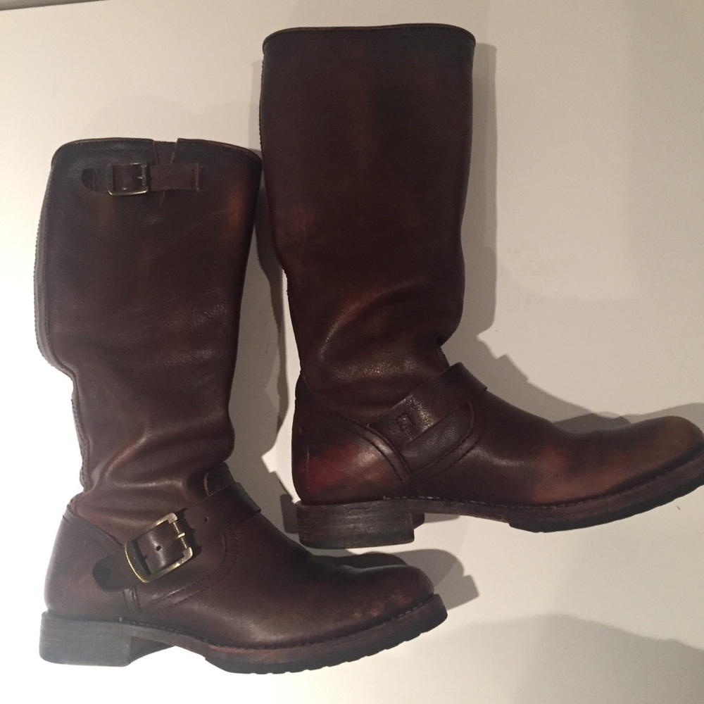 Frye buckle boots